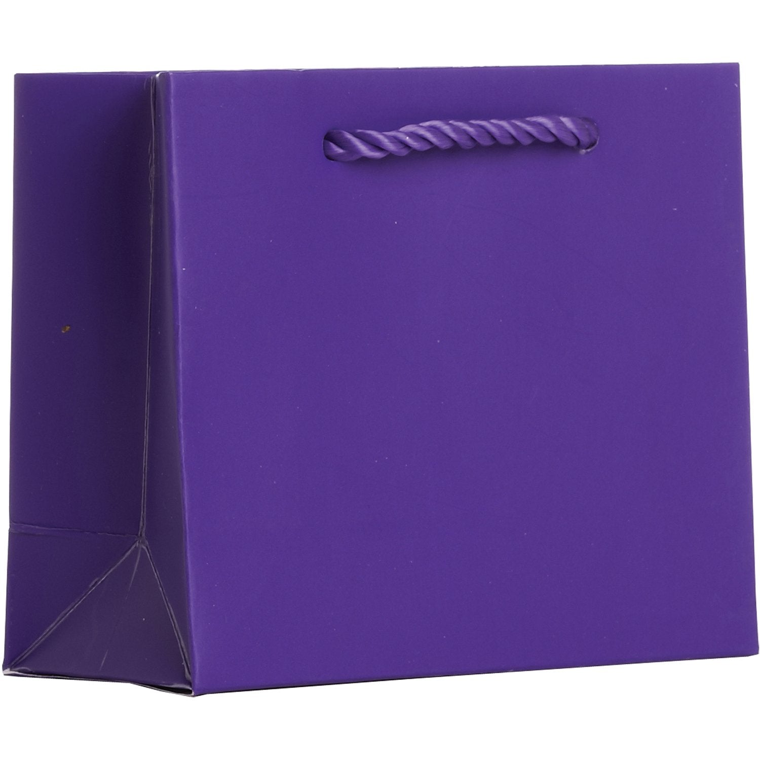 Heavyweight Solid Color Tiny Gift Bags, Matte Purple