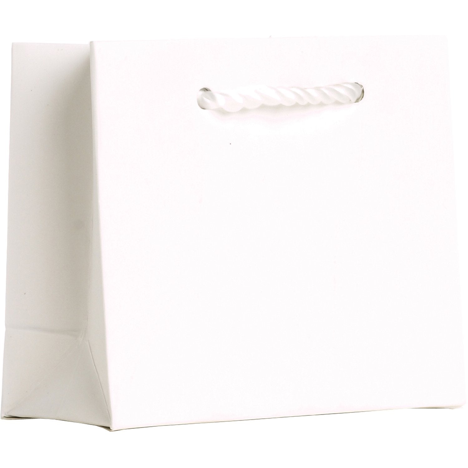 Heavyweight Solid Color Tiny Gift Bags, Matte White
