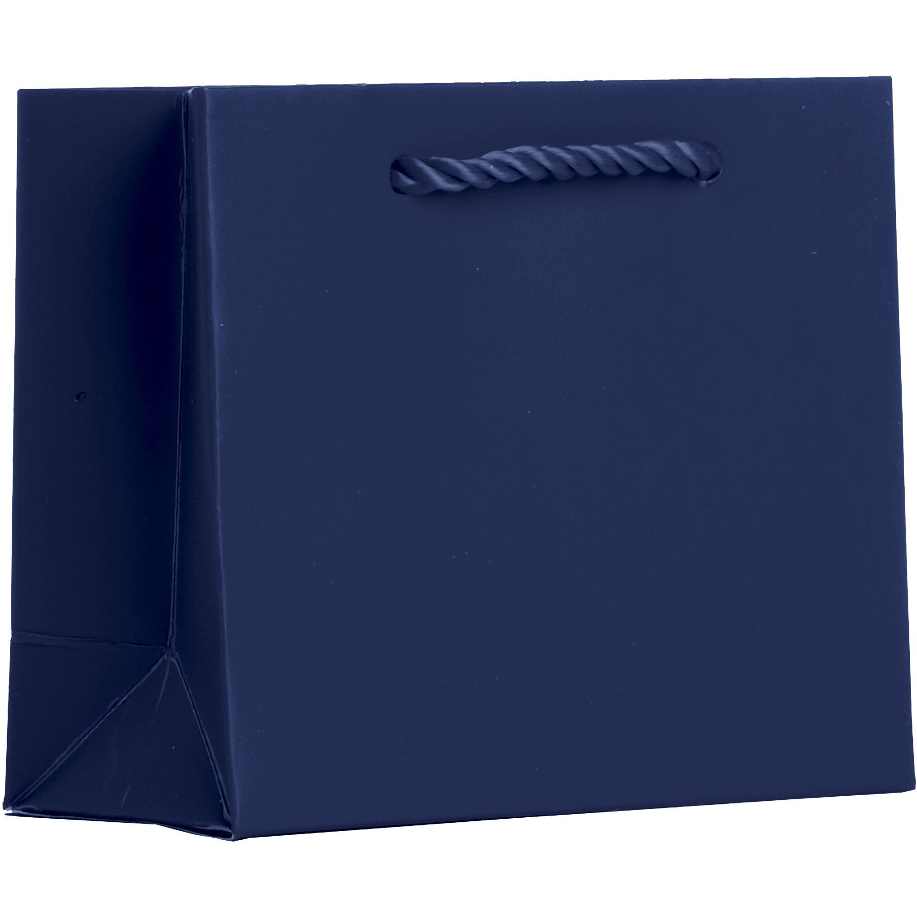 Heavyweight Solid Color Tiny Gift Bags, Matte Navy Blue