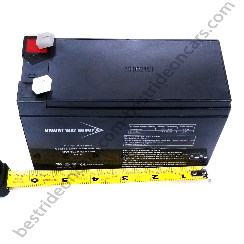 Best Ride On Cars Replacement Battery for 12V 7AH-Sealed Lead-Acid Battery-BW 1270 12V7AH-HX12-7-Kids Ride on Cars - EasyTot