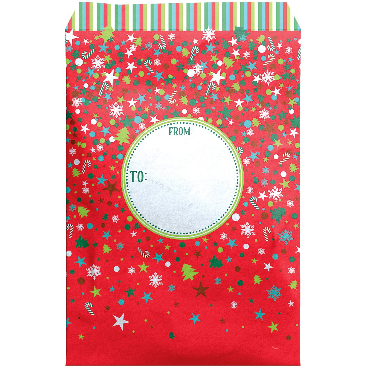 Large Christmas Printed Padded Mailing Envelopes, Party Time