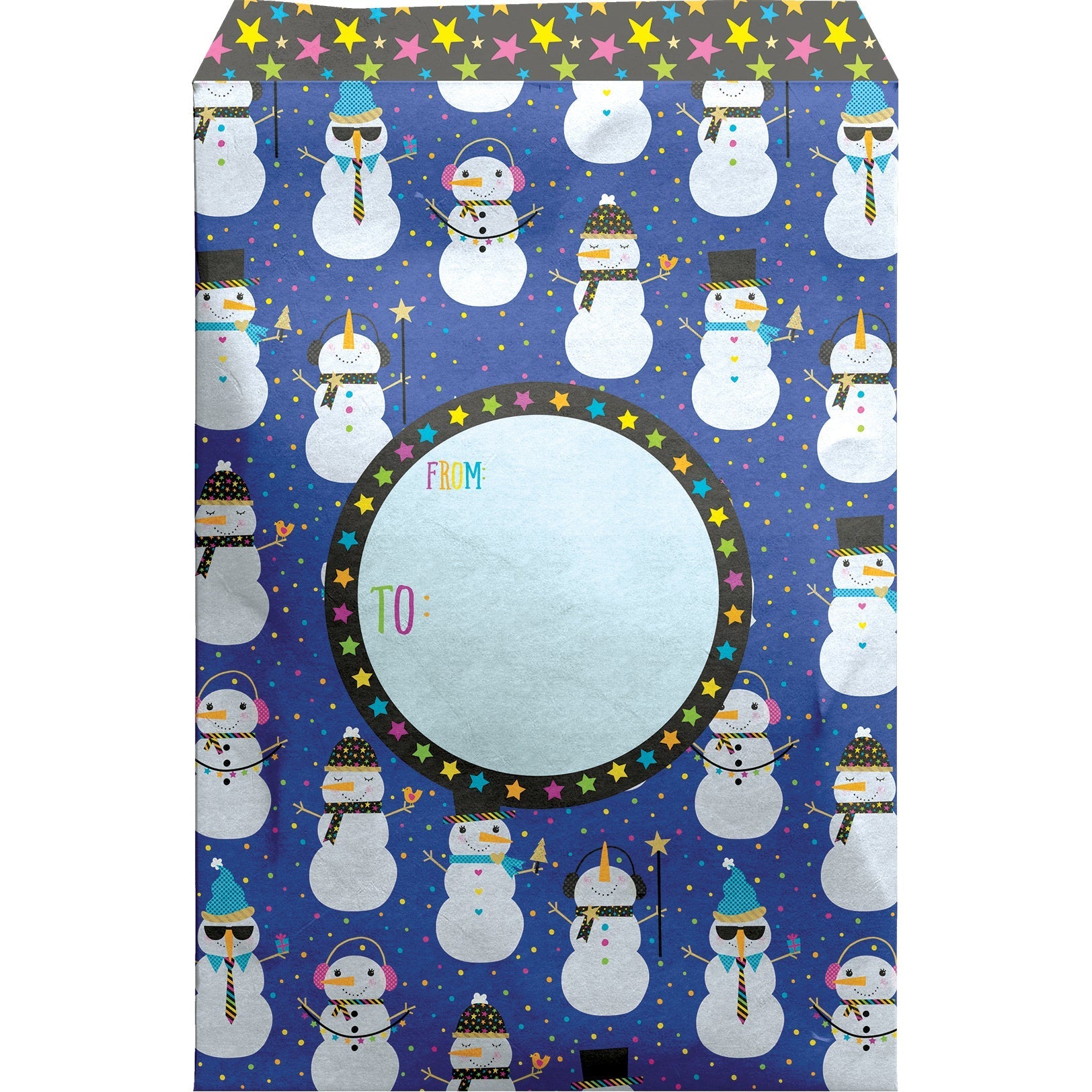 Small Christmas Printed Padded Mailing Envelopes, Snowman Party