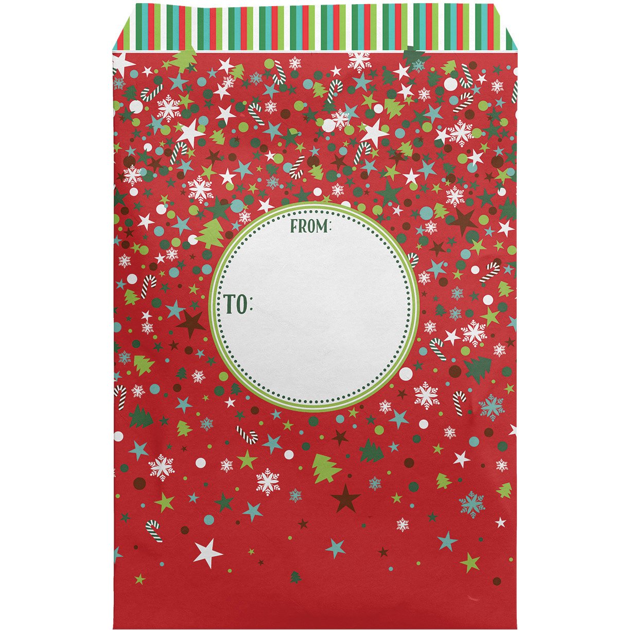 Small Christmas Printed Padded Mailing Envelopes, Party Time