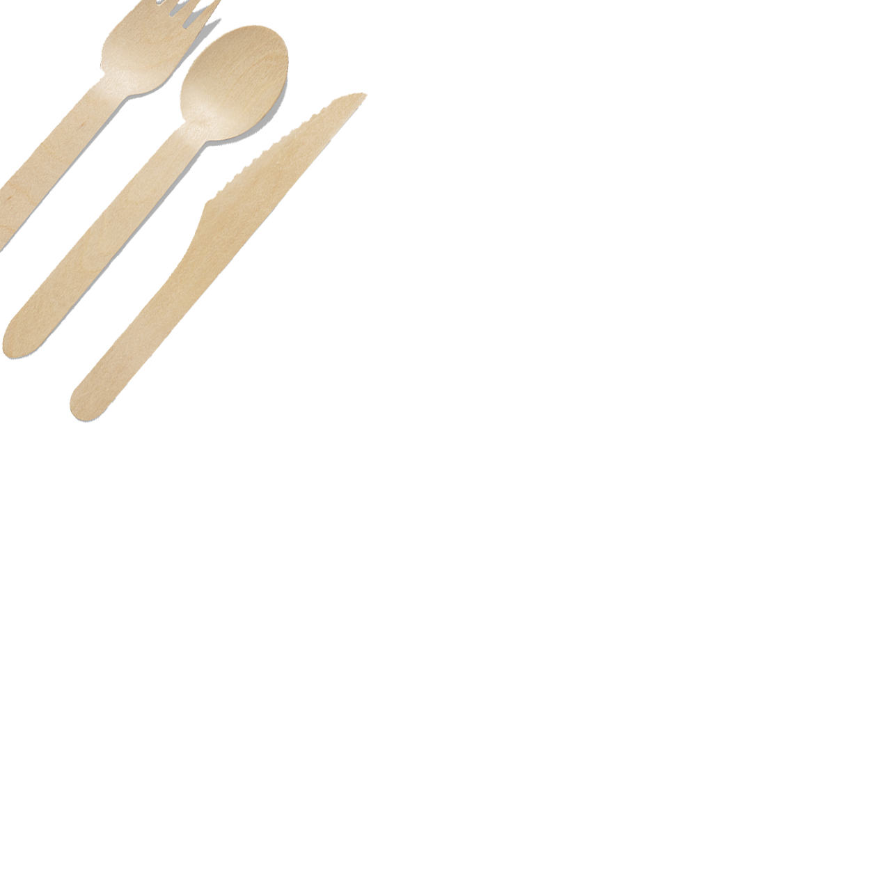 Coterie Wooden Cutlery Set (30 per pack) Cutleries