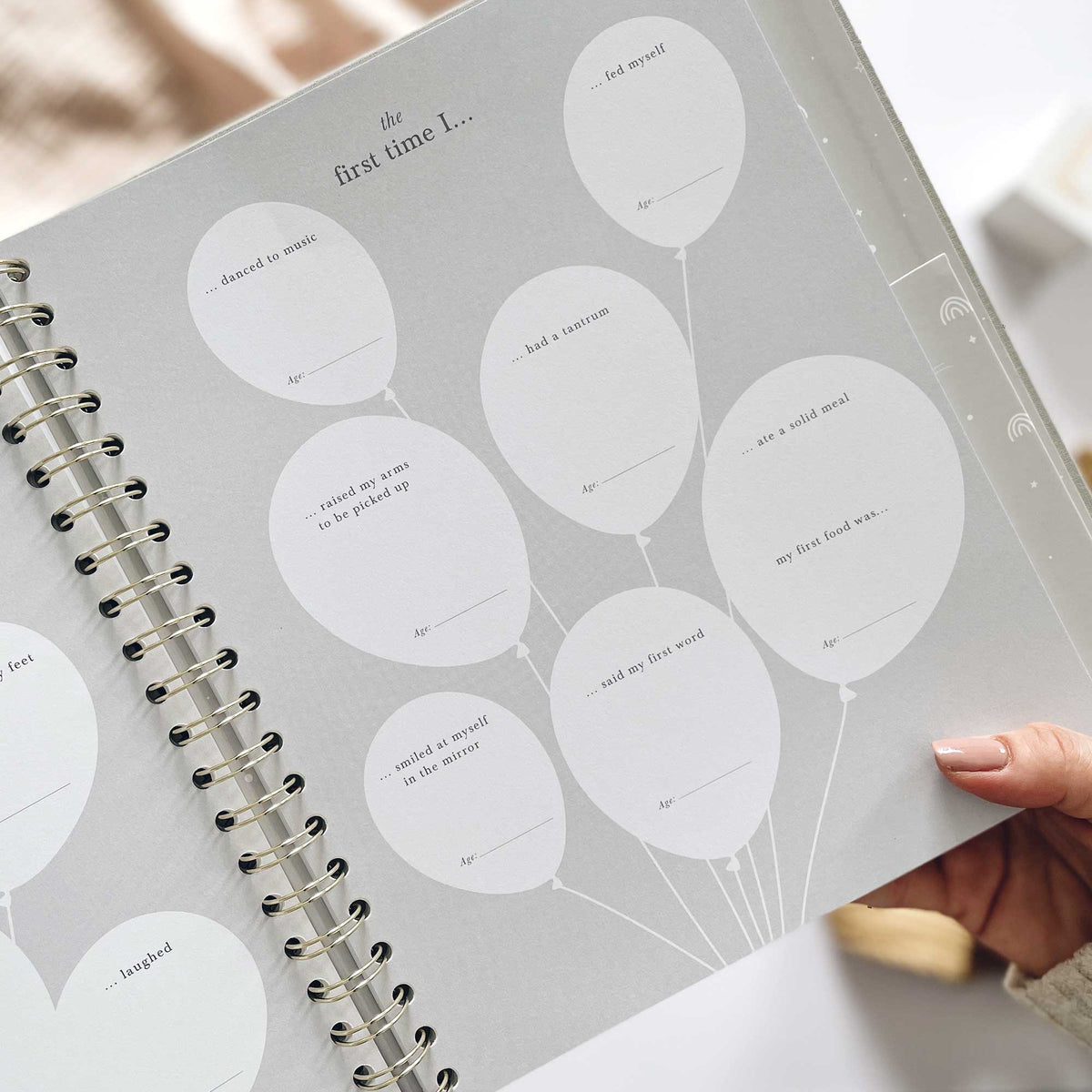 Blush and Gold My Baby Book - Baby Memory Book - Misty