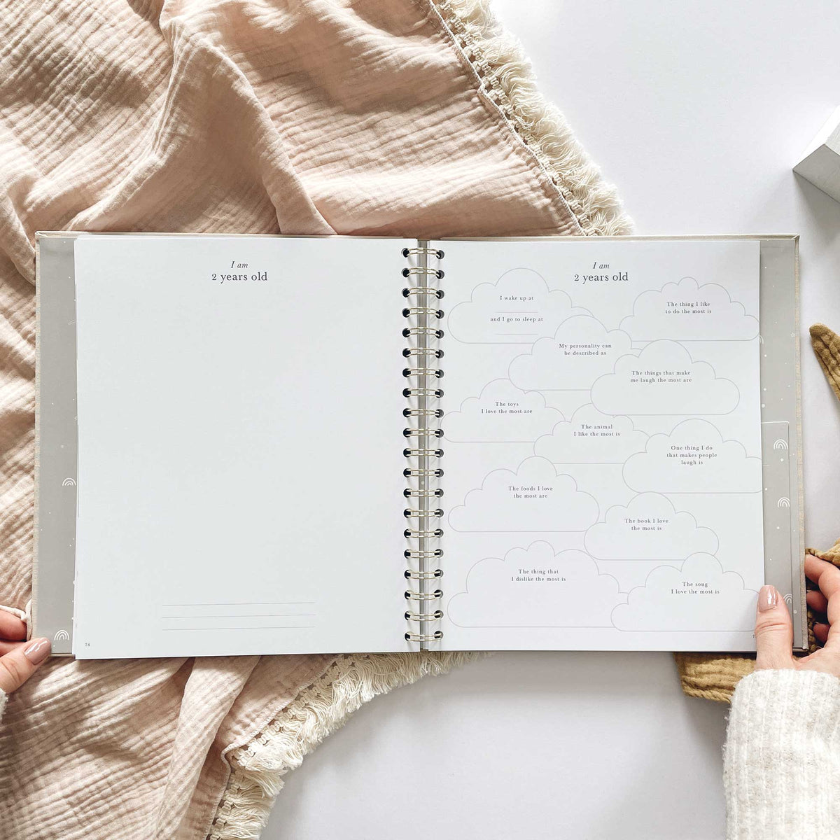Blush and Gold My Baby Book - Baby Memory Book - Misty