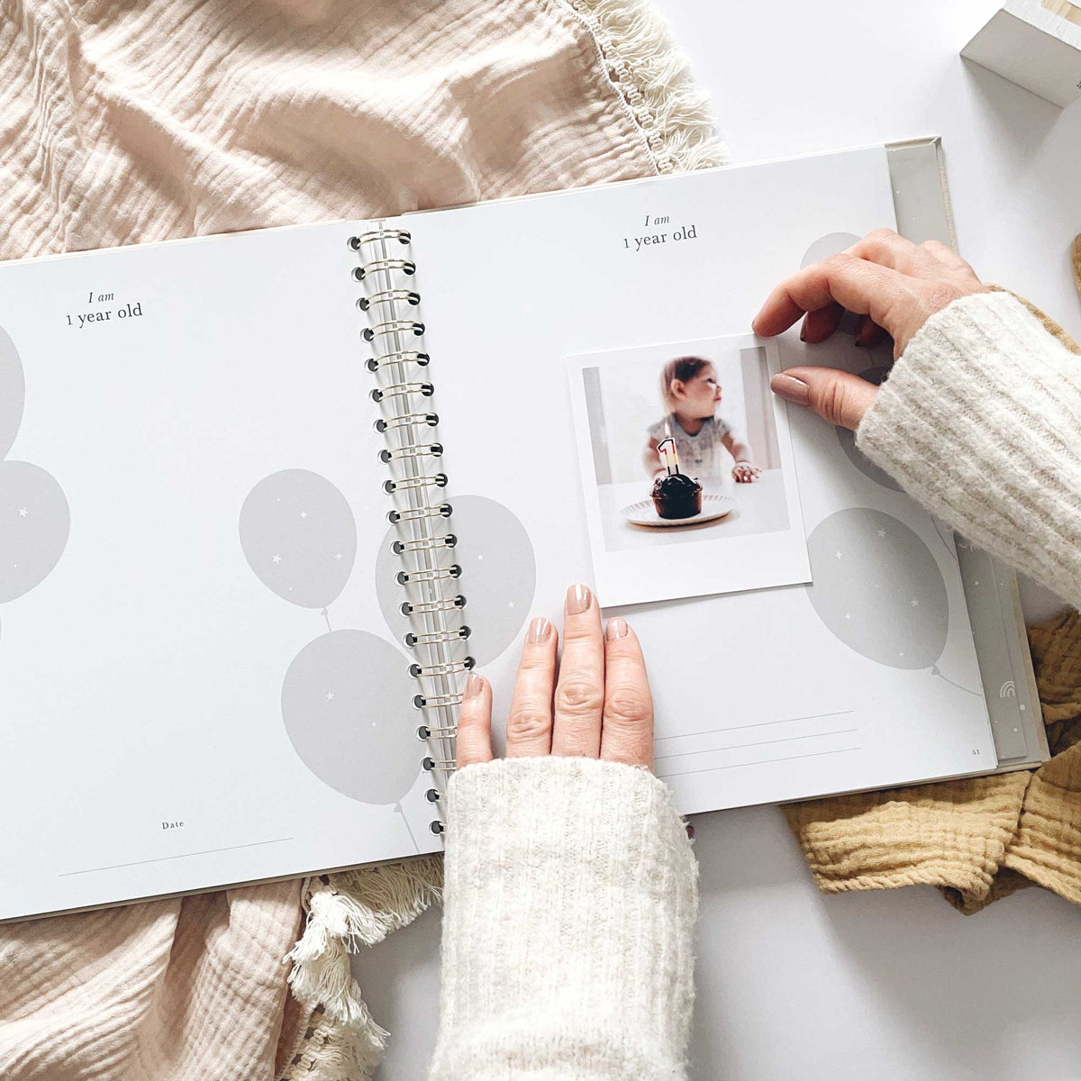 Blush and Gold My Baby Book - Baby Memory Book - Misty