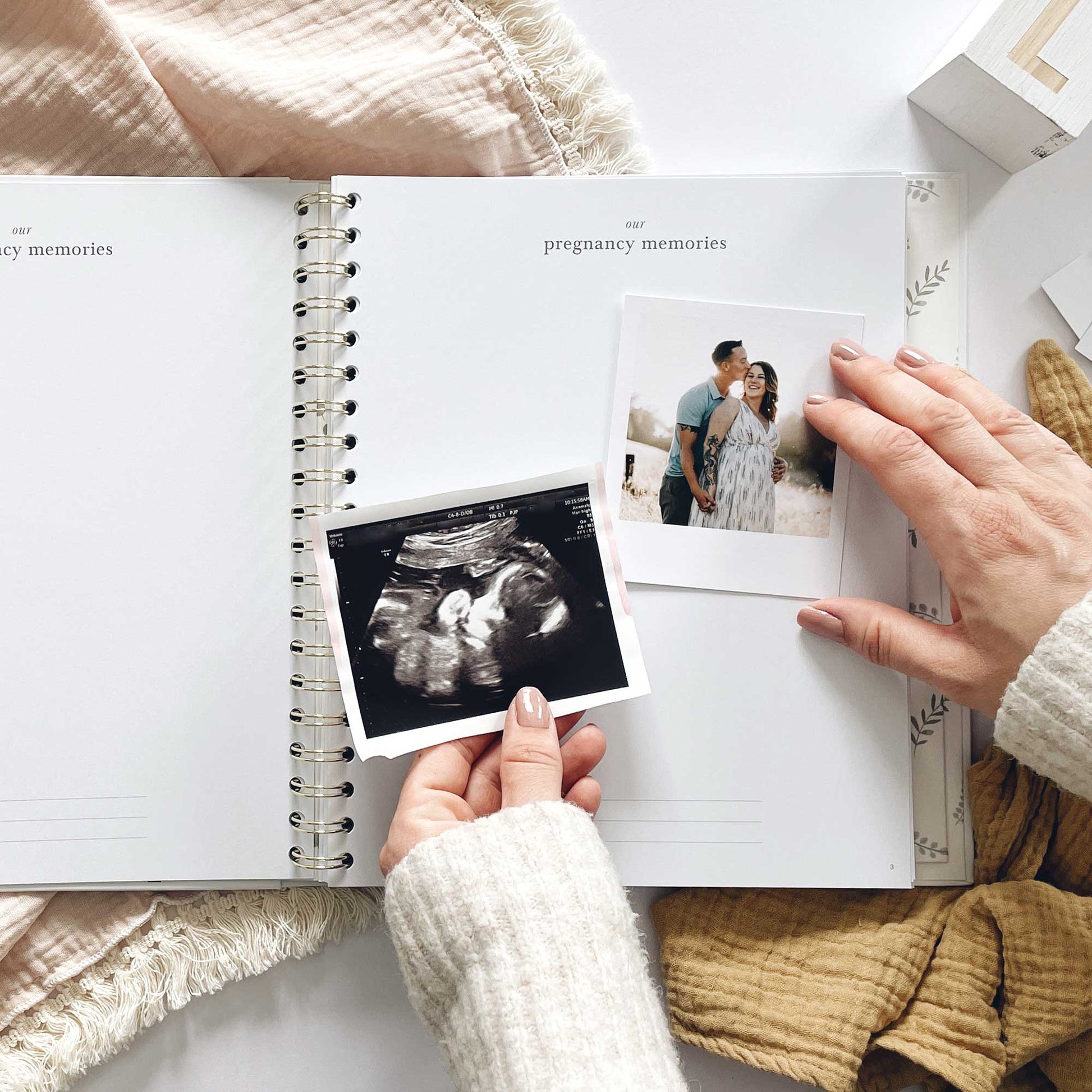 Blush and Gold My Baby Book - Baby Memory Book - Animals