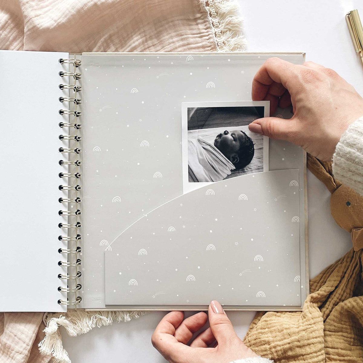 Blush and Gold My Baby Book - Baby Memory Book - Misty