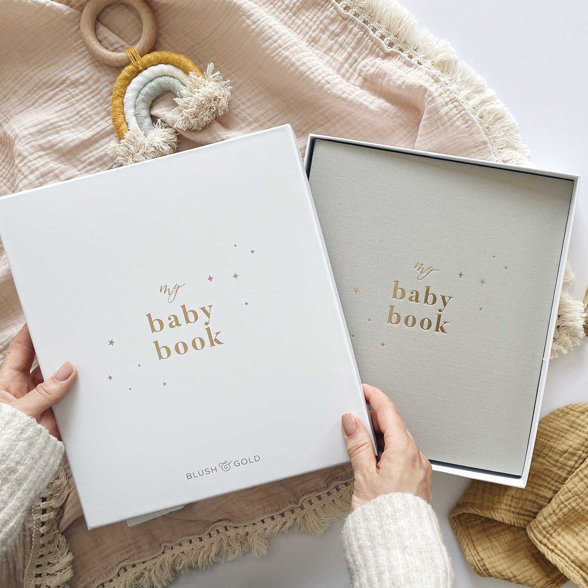 Blush and Gold My Baby Book - Baby Memory Book - Misty