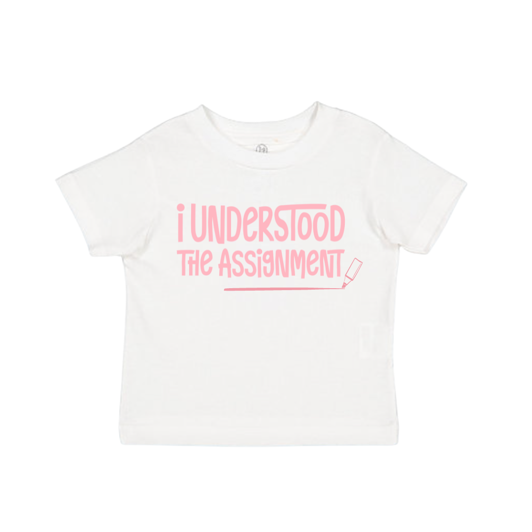 I Understood The Assignment