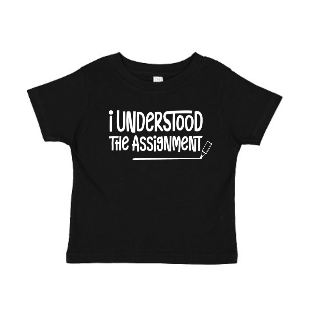 I Understood The Assignment