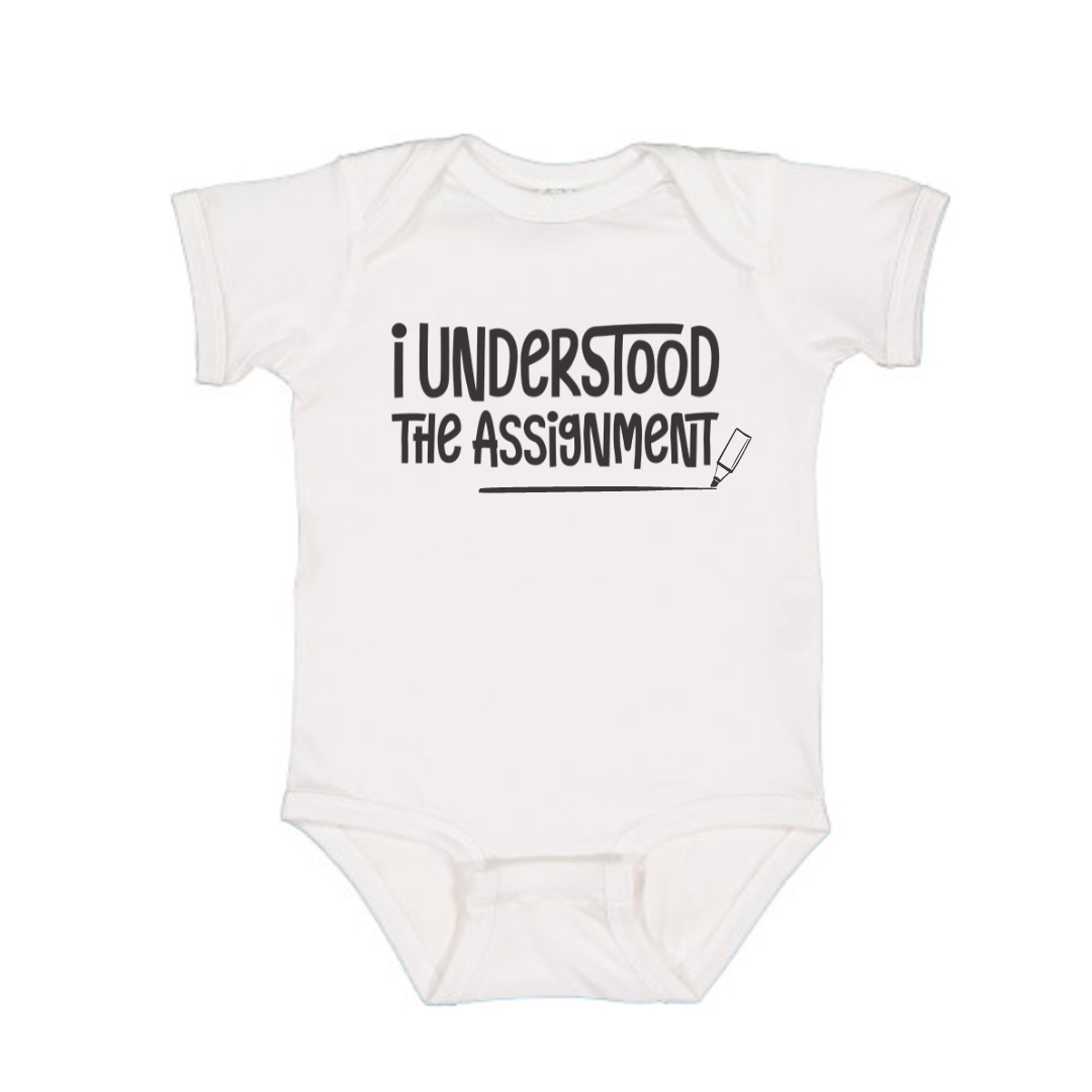 I Understood The Assignment