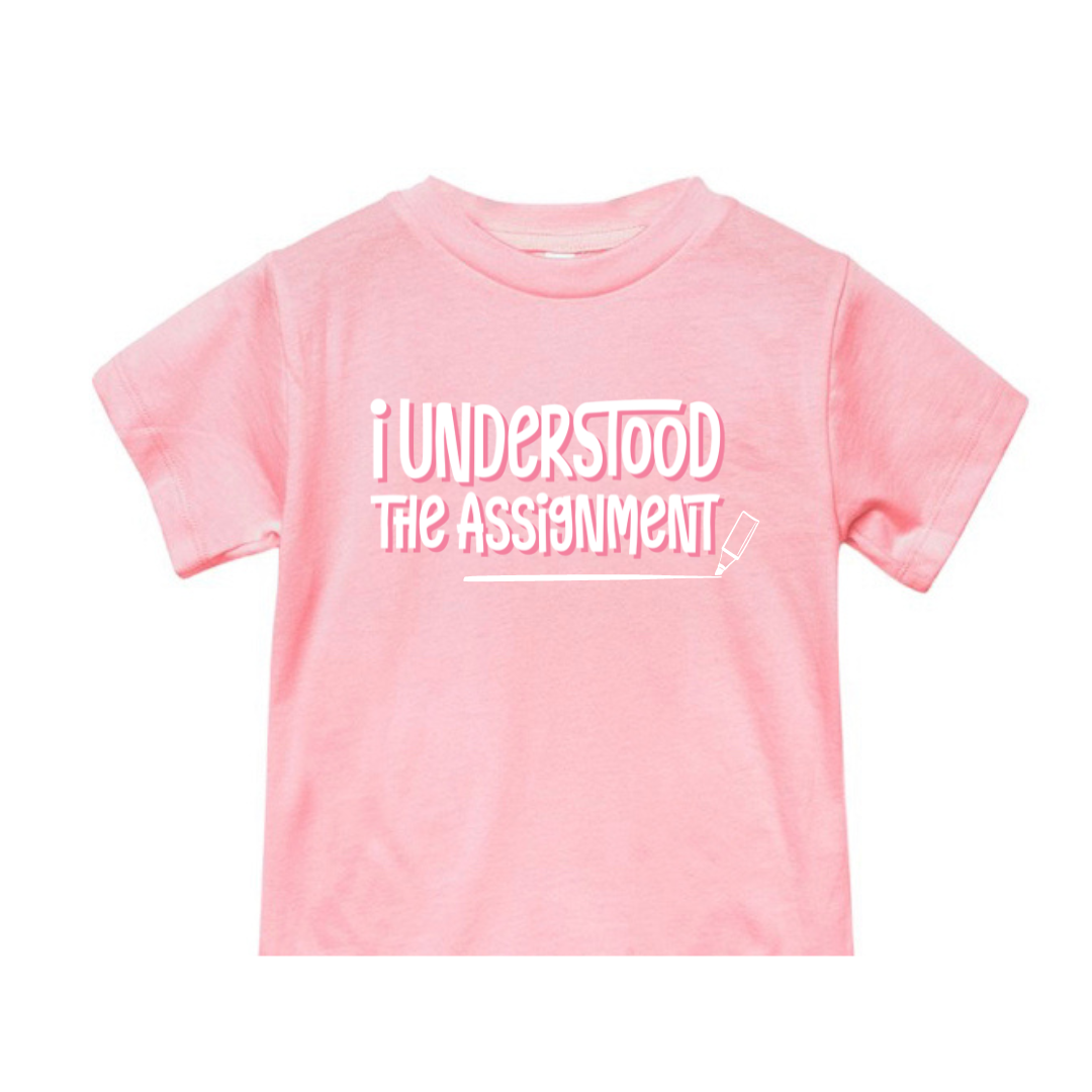 I Understood The Assignment