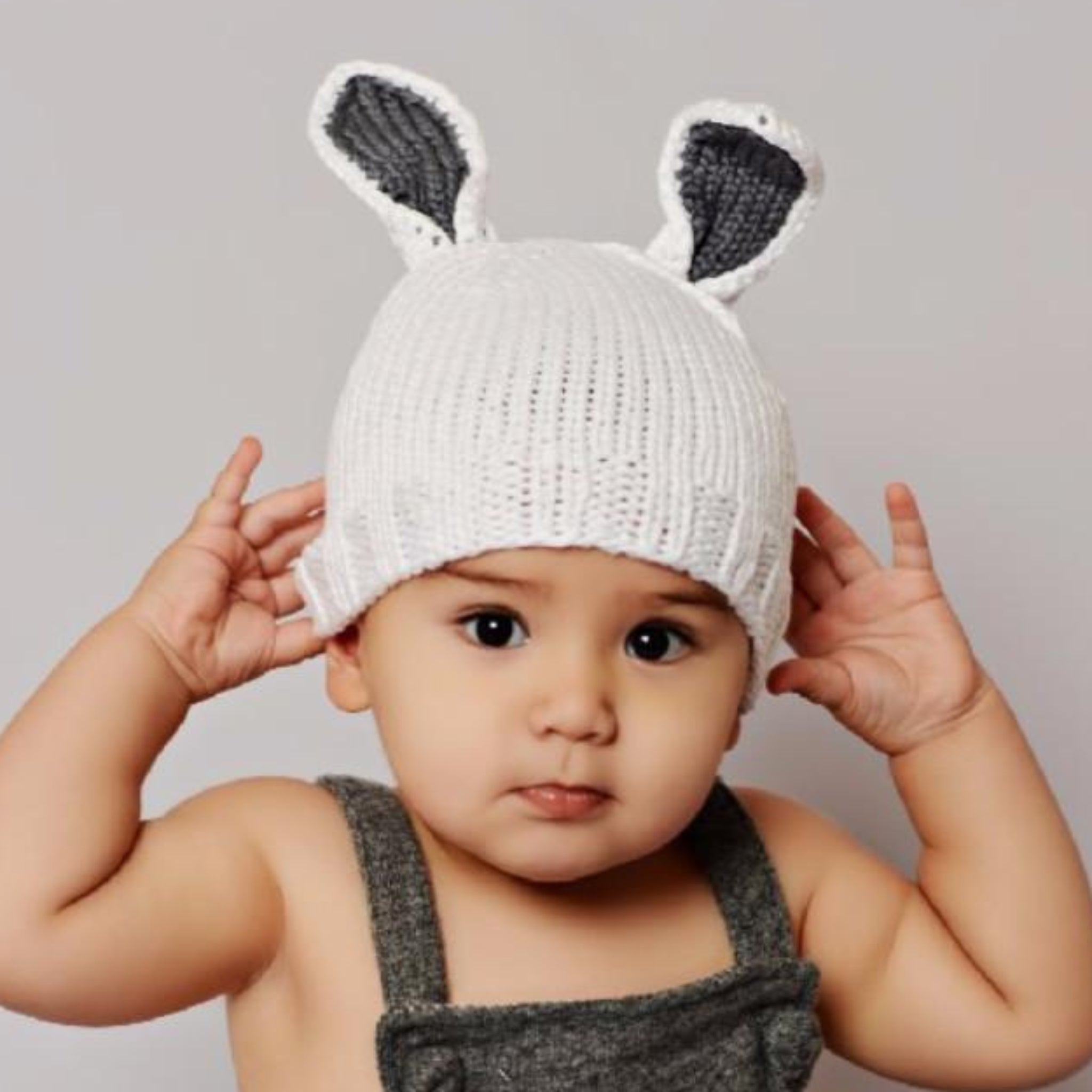 The Blueberry Hill Bamboo Bailey Bunny Hand-Knit Hat