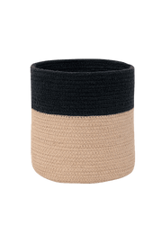 Basket Dual Black - Linen  - My Little Ones