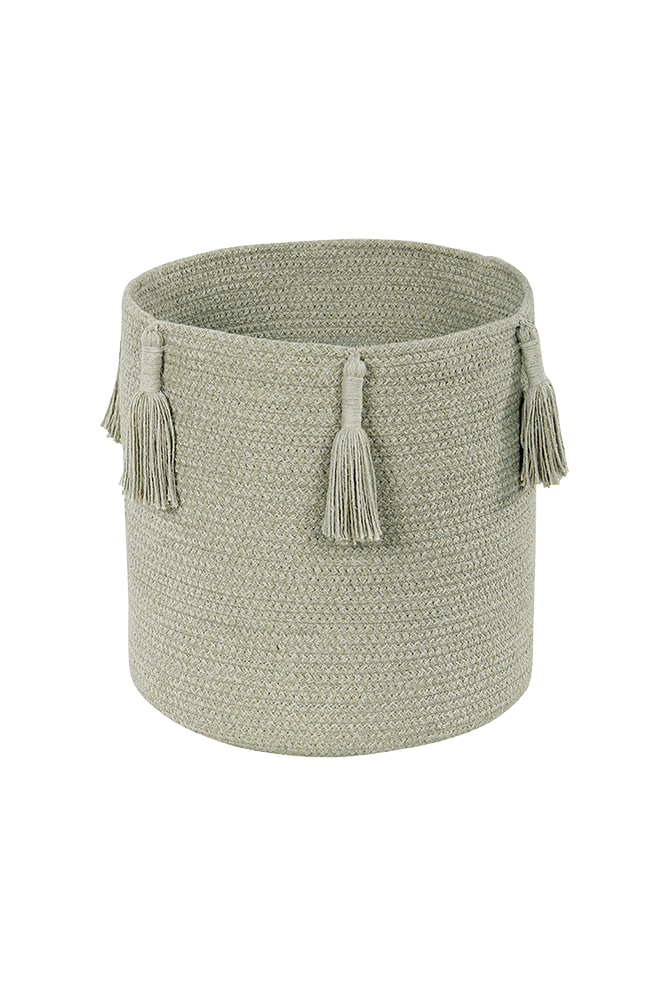 Basket Woody Olive  - Cotton Woods