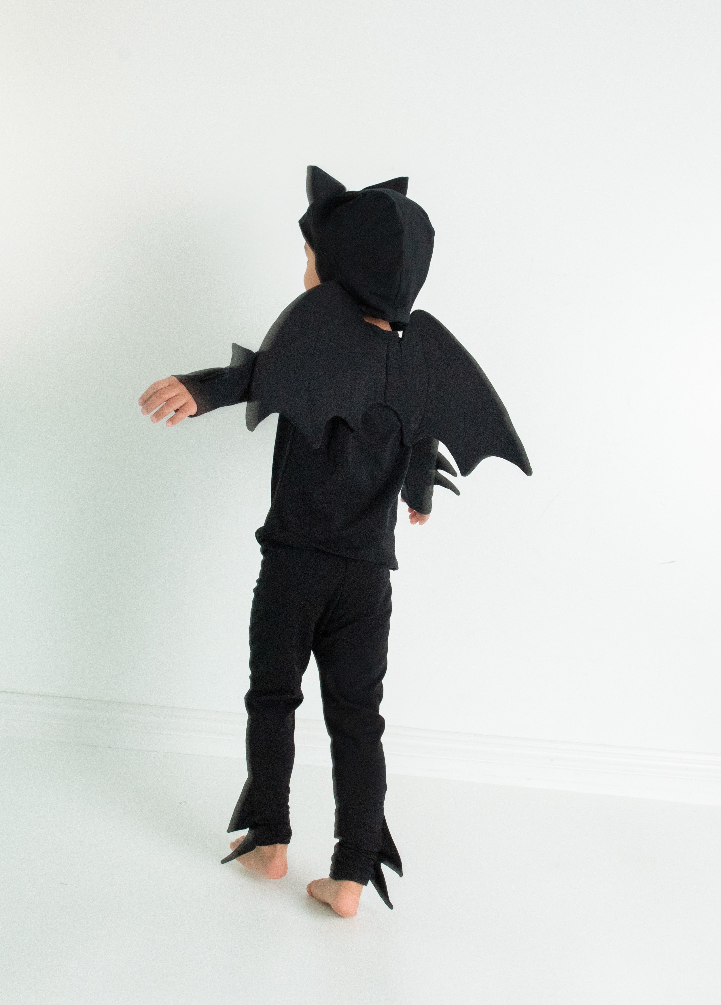 Black Bat Pajama Costume