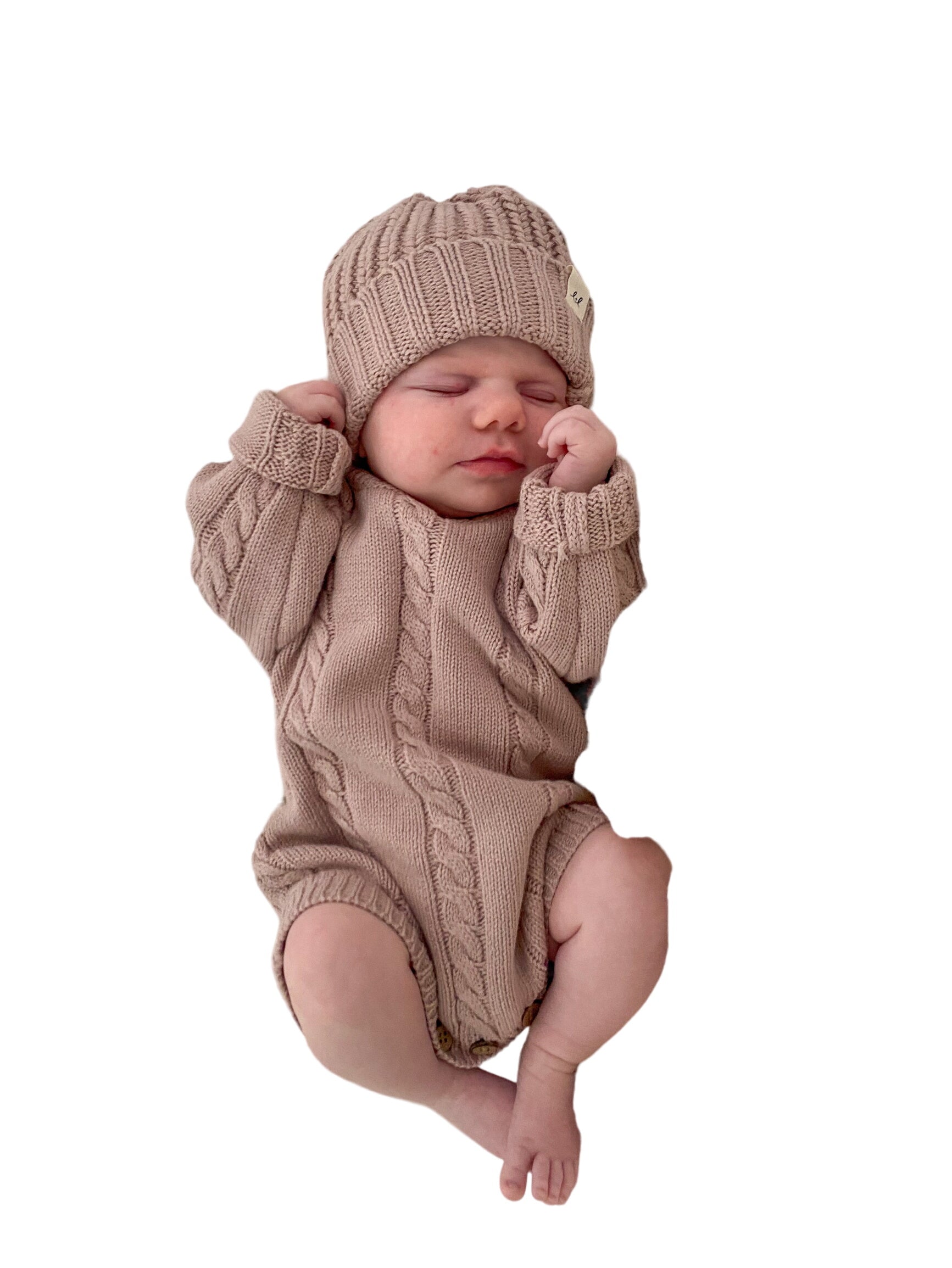 Chunky Knit Beanie - Dusty Petal