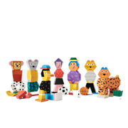 Areaware Block Party Action Figures - Age 6+ Toy Figures