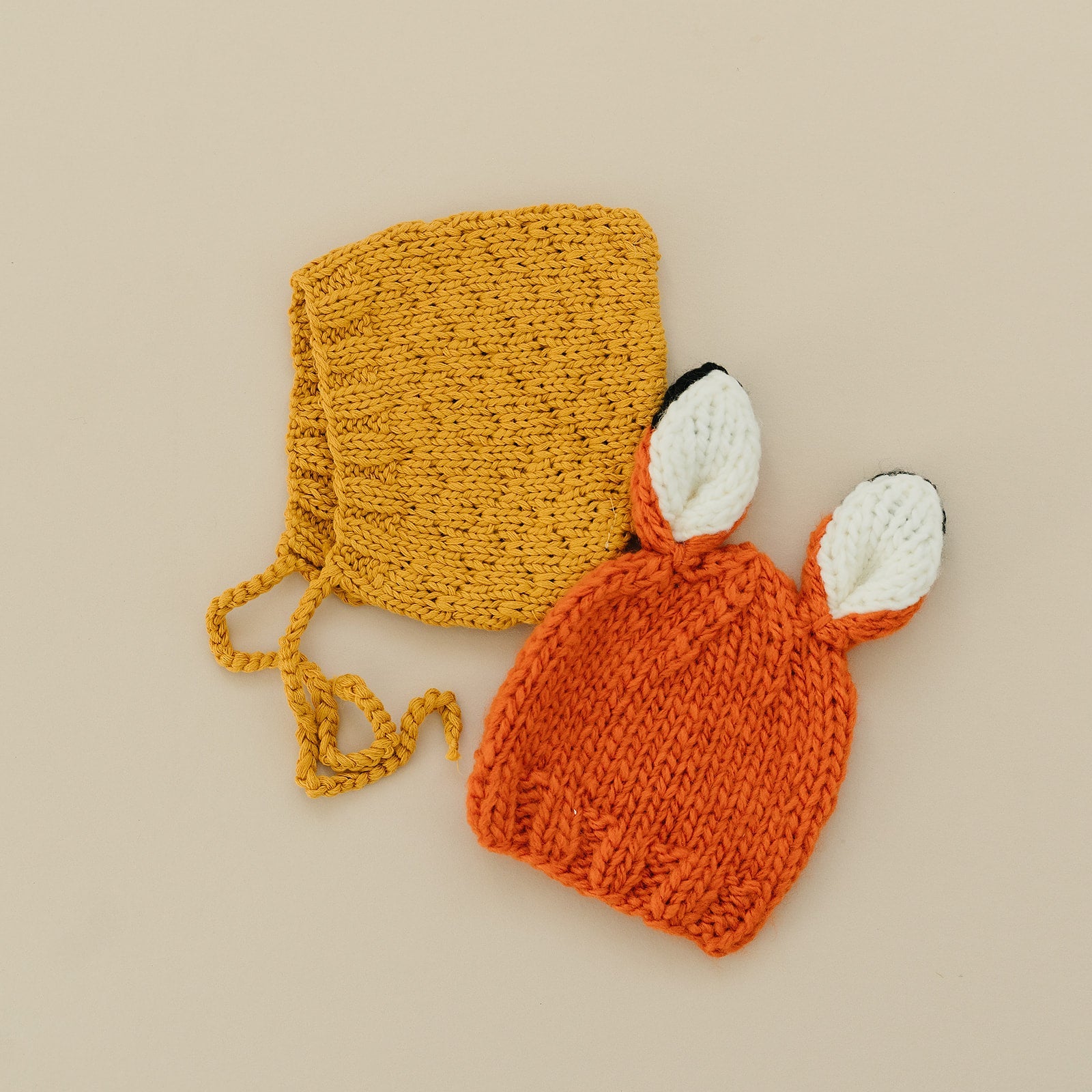 The Blueberry Hill Rusty Fox Knit Hat, Orange