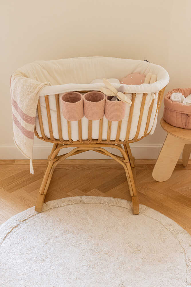 Crib Basket Vintage Nude  - Bamboo