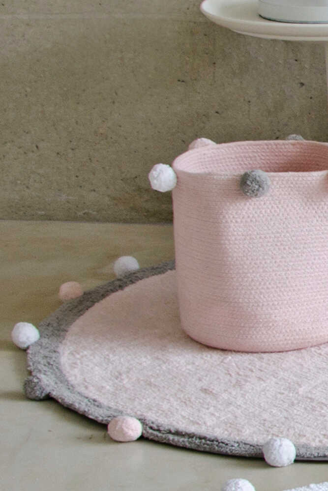 Washable Rug Bubbly Soft Pink - Grey  - Bubbly