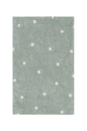 Washable Rug Mini Dot Blue Sage  - Mushroom hunt