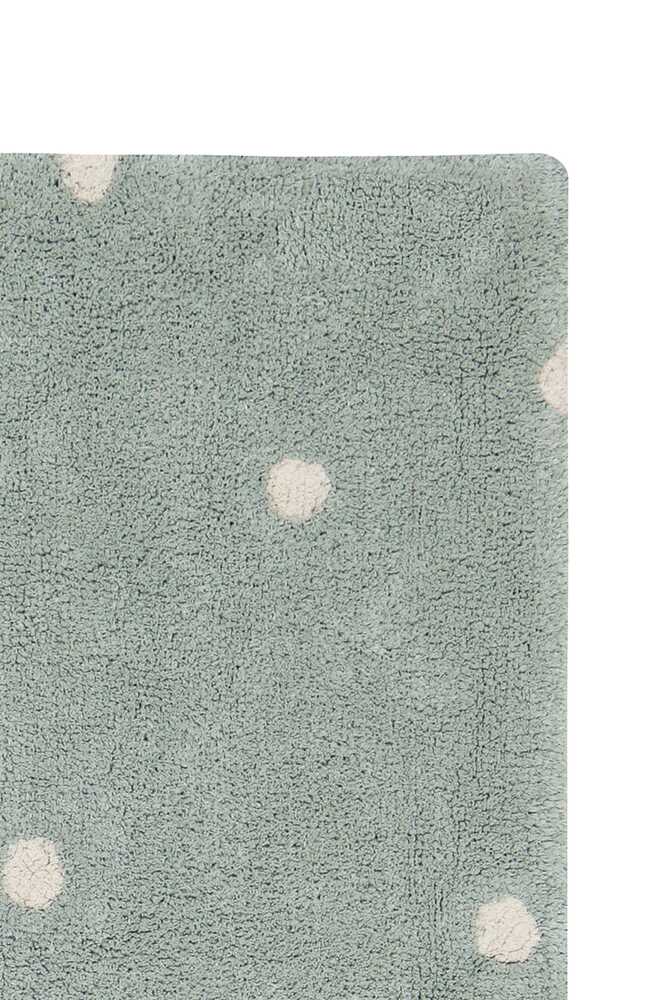 Washable Rug Mini Dot Blue Sage  - Mushroom hunt