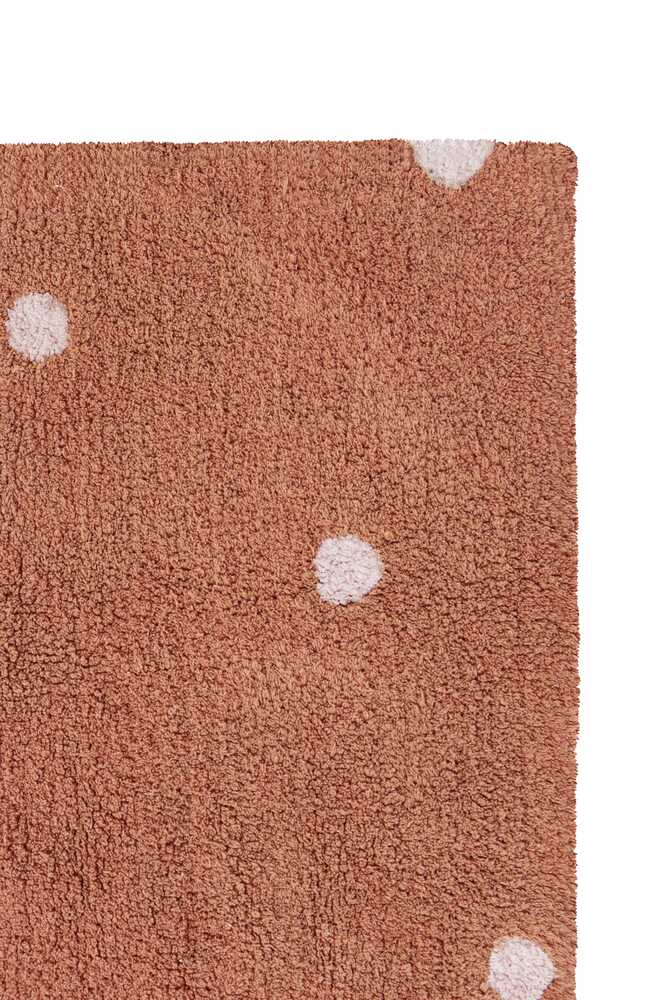 Washable Rug Mini Dot Chestnut  - Mushroom hunt