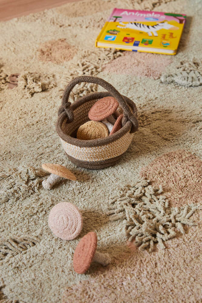 Washable Play Rug Mushroom Forest  - Mushroom hunt