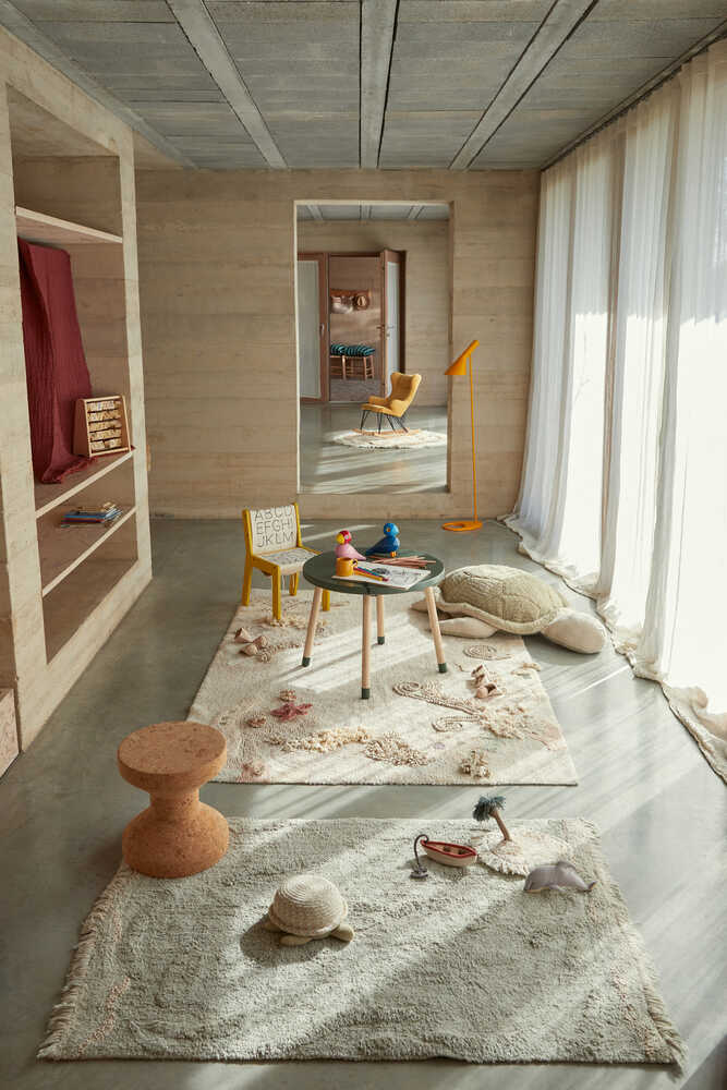 Washable Play Rug Waves  - Sea Wonders