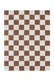 Washable Rug Kitchen Tiles Toffee  - Little Chefs