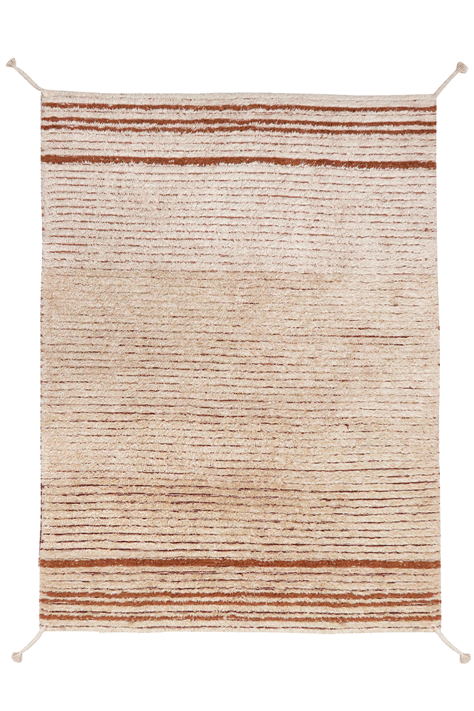 Reversible Washable Rug Twin Toffee  - Reversible