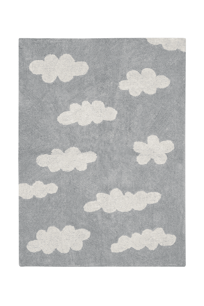 Washable Rug Clouds Grey  - Clouds