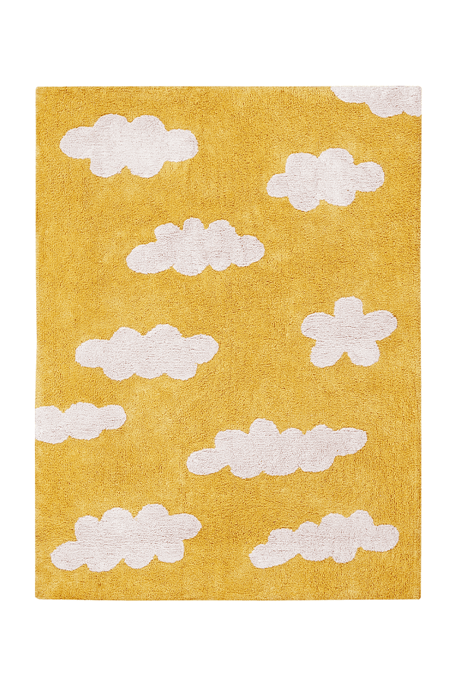 Washable Rug Clouds Mustard  - Clouds