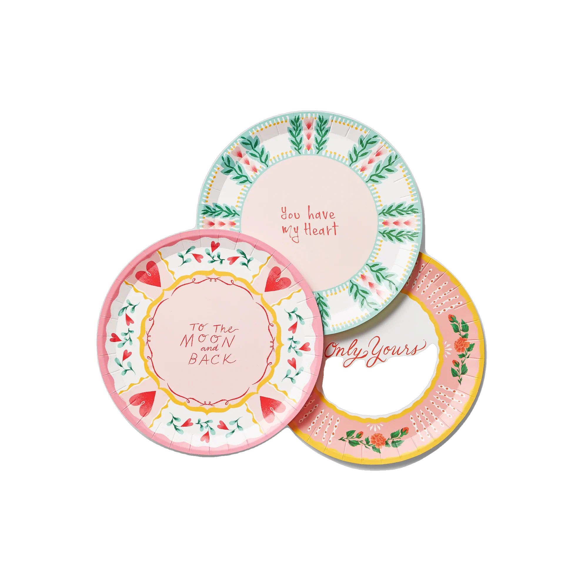 All You Need Is Love Large Plates (10 Per Pack)