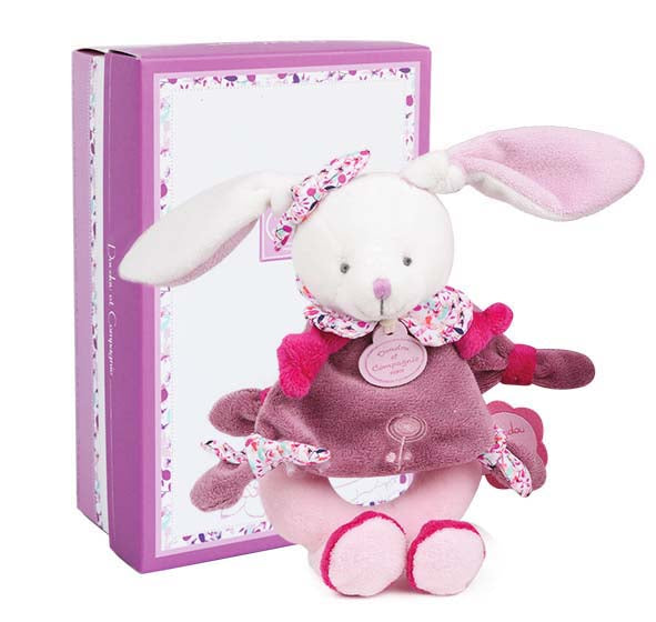 Doudou et Compagnie Cherry the Bunny Baby Rattle Rattles