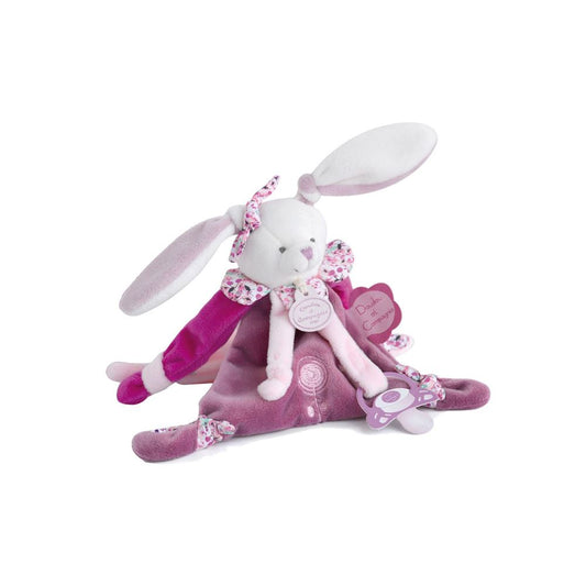 Doudou et Compagnie Cherry the Bunny Pacifier Holder Baby