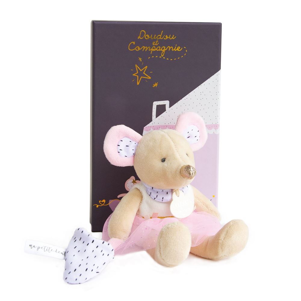 Doudou et Compagnie Tooth Fairy Friend Pink Suzie Mouse Tooth Fairy Friend
