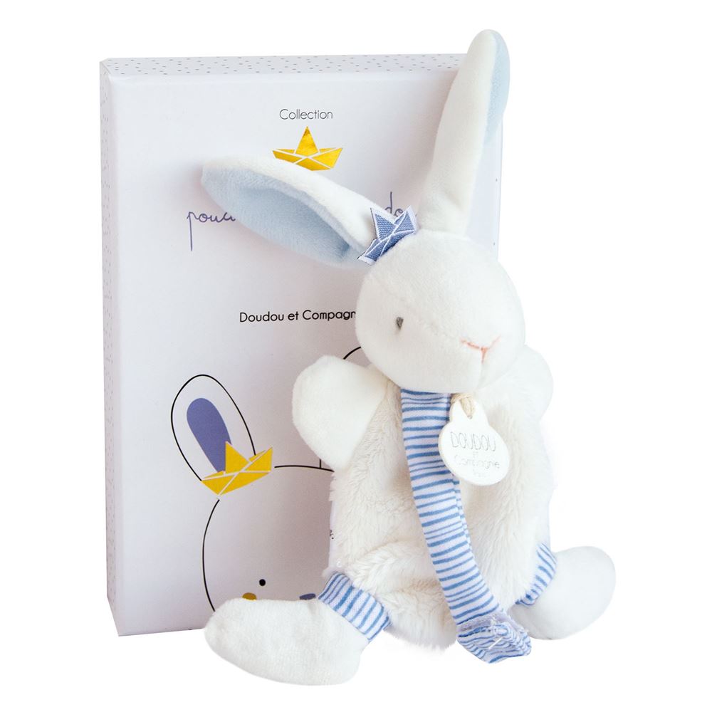 Doudou et Compagnie I’m a Sailor Bunny Pacifier Holder Baby