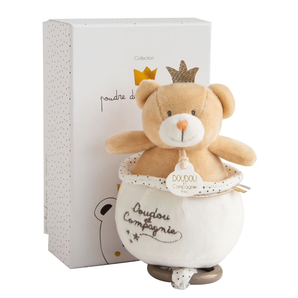Doudou et Compagnie Little King Bear Musical Pull Toy Musical Pull Toys