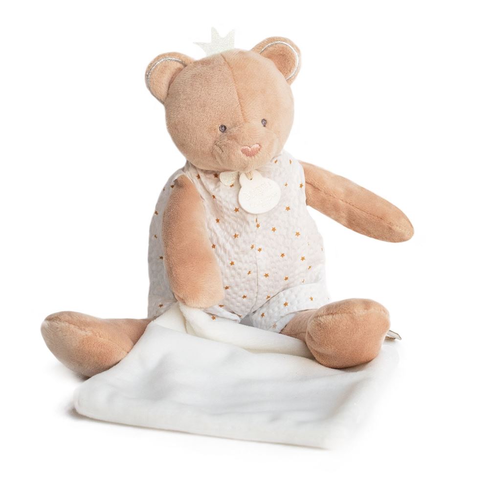 Doudou et Compagnie Dream Maker King Bear Plush With Blanket Plushies