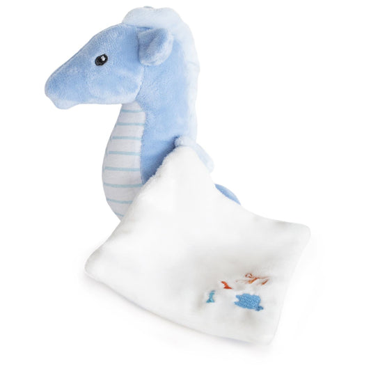 Doudou et Compagnie Under the Sea: Seahorse Plush with Doudou blanket Plushies