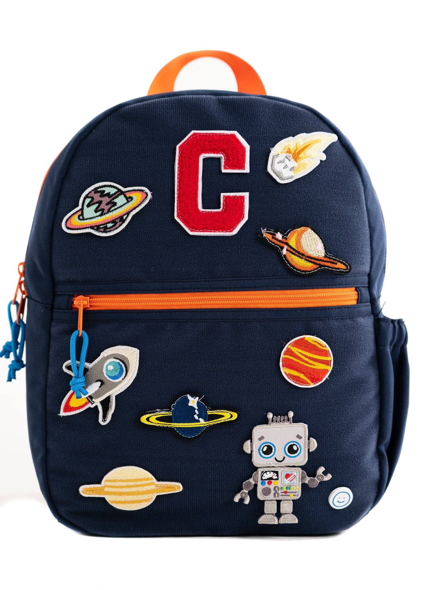 Hook & Loop Sport Kids Backpack - Navy / Citrus