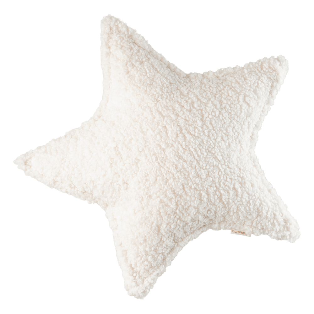 Cream White Star Cushion