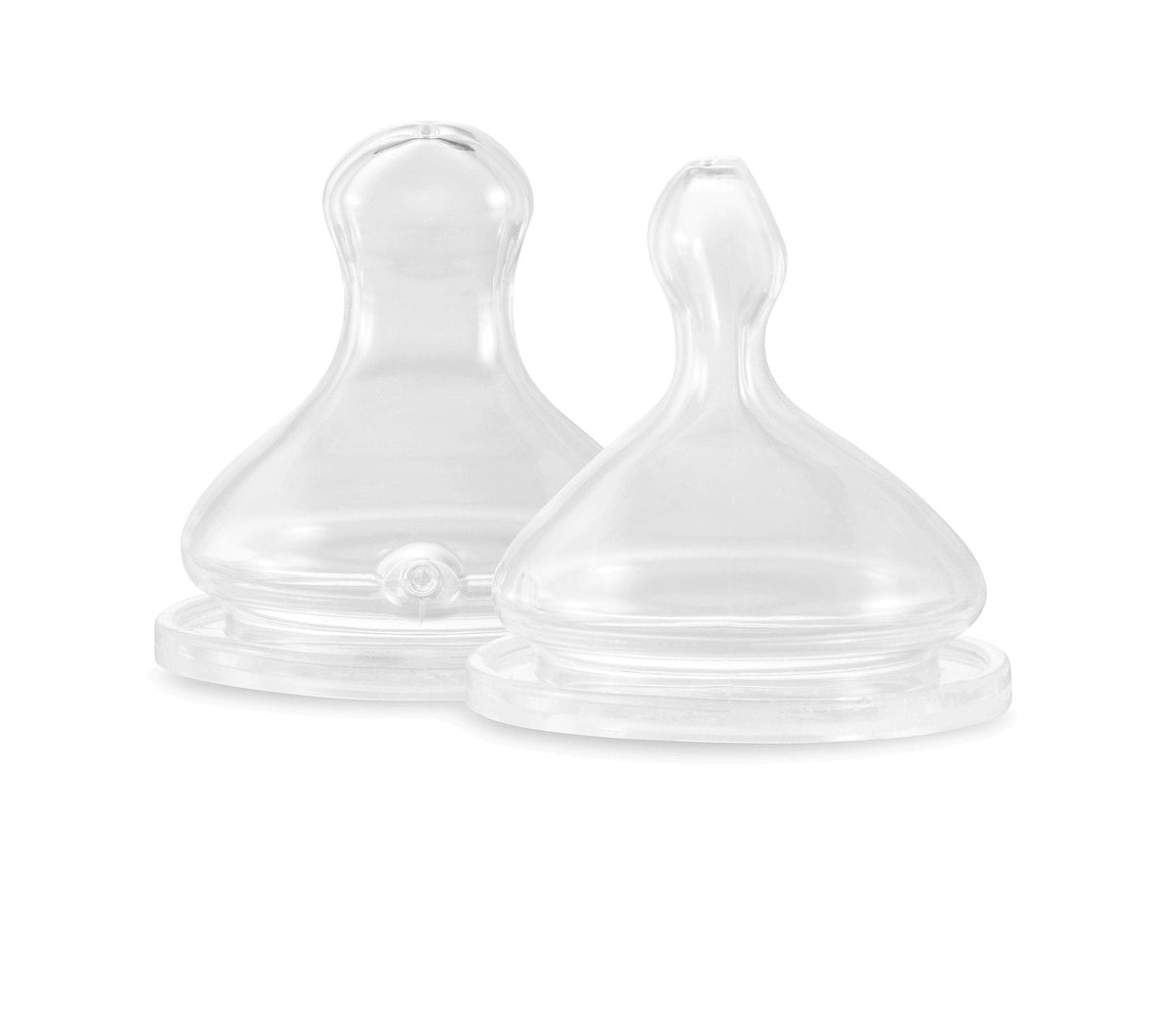 Set X 2 Teats Medium Flow Transparent