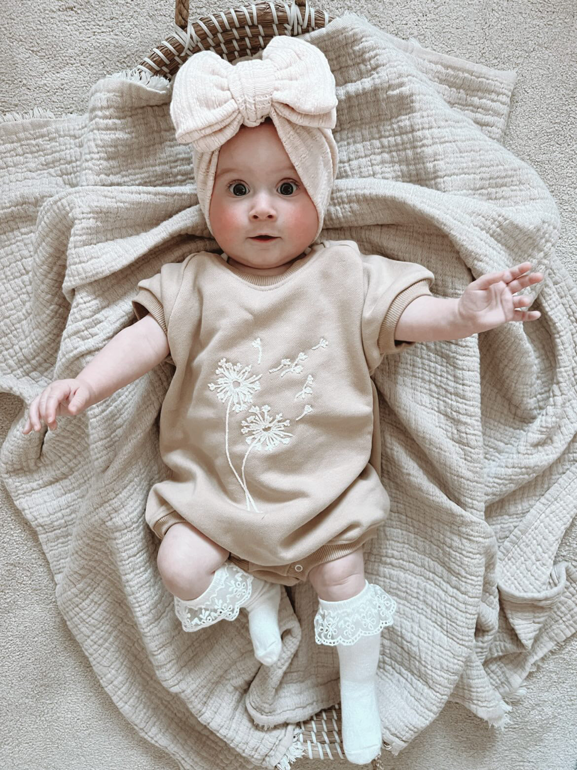 Dandelion "be Free" Bubble Romper