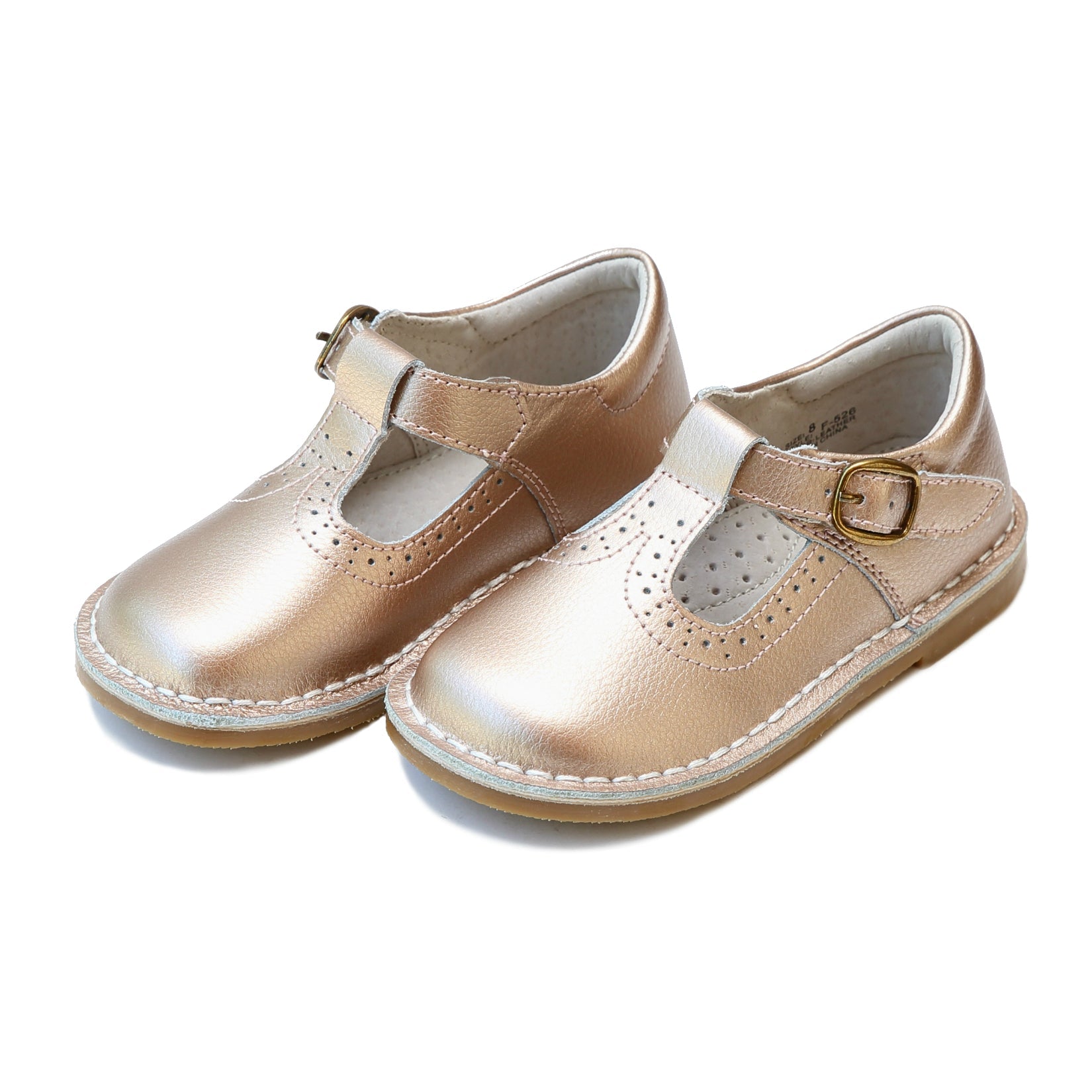 L'Amour Frances T-Strap Perforated Mary Jane Mary Janes