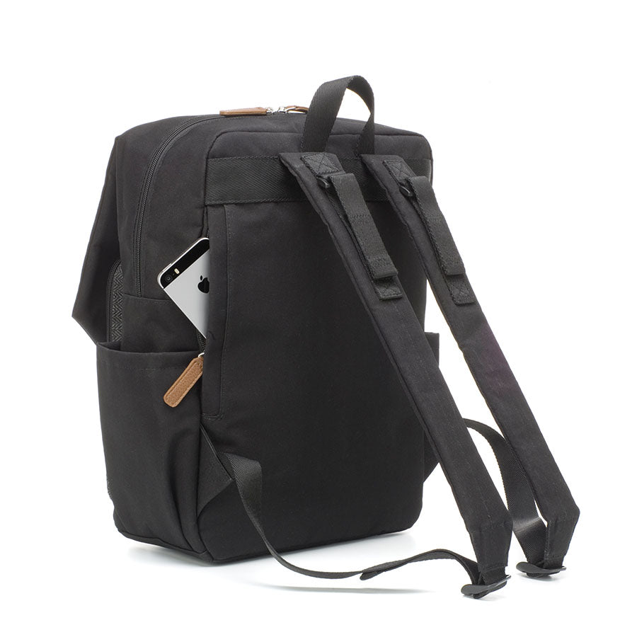 George Unisex Eco Changing Backpack Black/Tweed